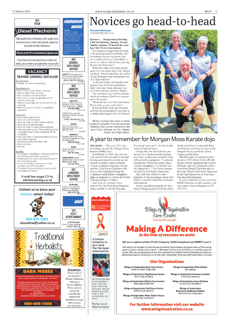 Krugersdorp News 3 February 2023 page 11