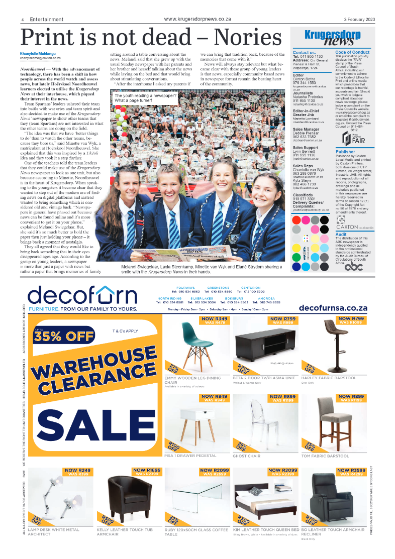 Krugersdorp News 3 February 2023 page 4