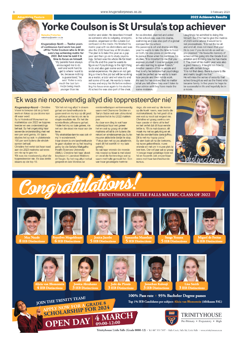 Krugersdorp News 3 February 2023 page 8