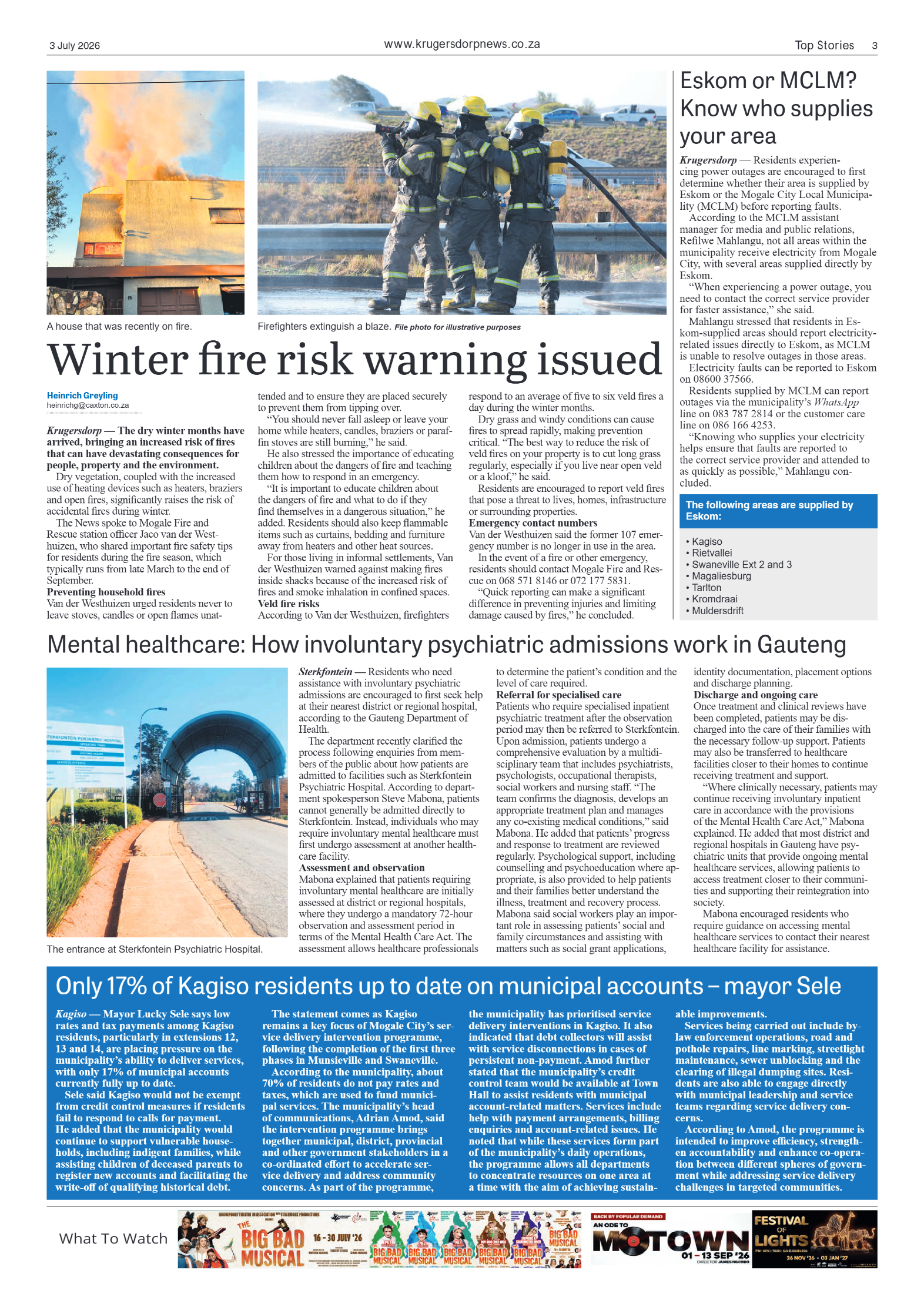 Krugersdorp News 3 July 2026 page 3
