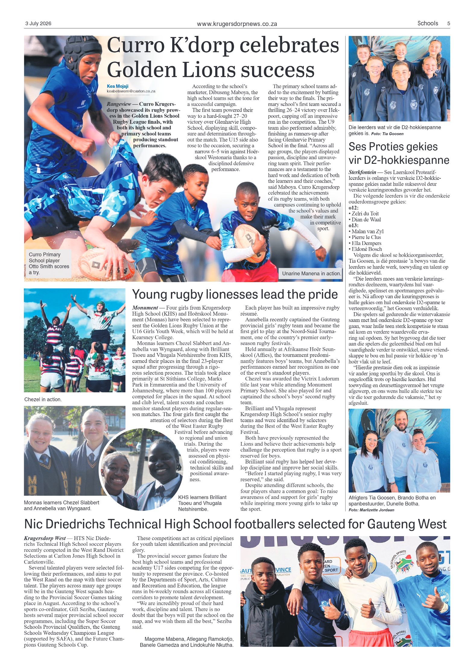Krugersdorp News 3 July 2026 page 5