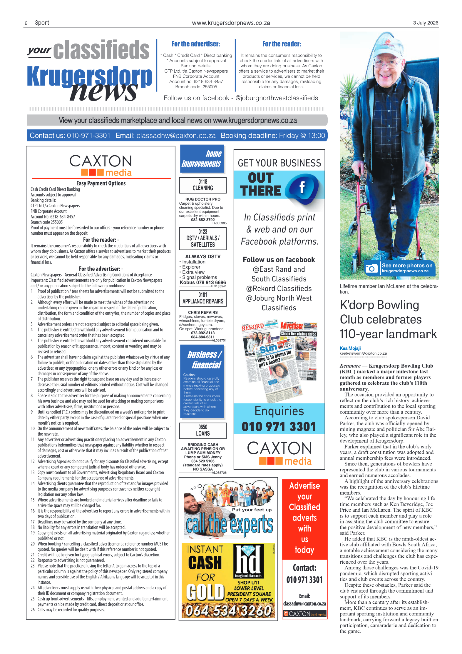 Krugersdorp News 3 July 2026 page 6