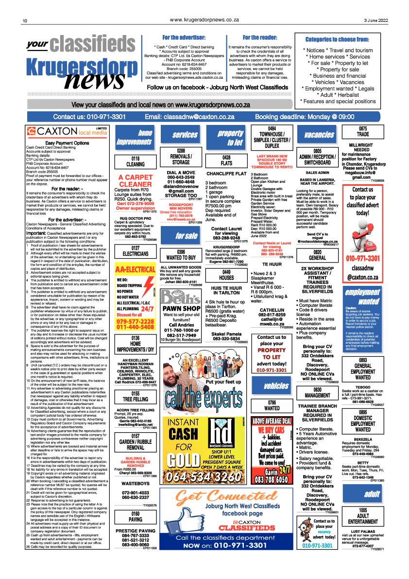 Krugersdorp News 3 June 2022 page 10