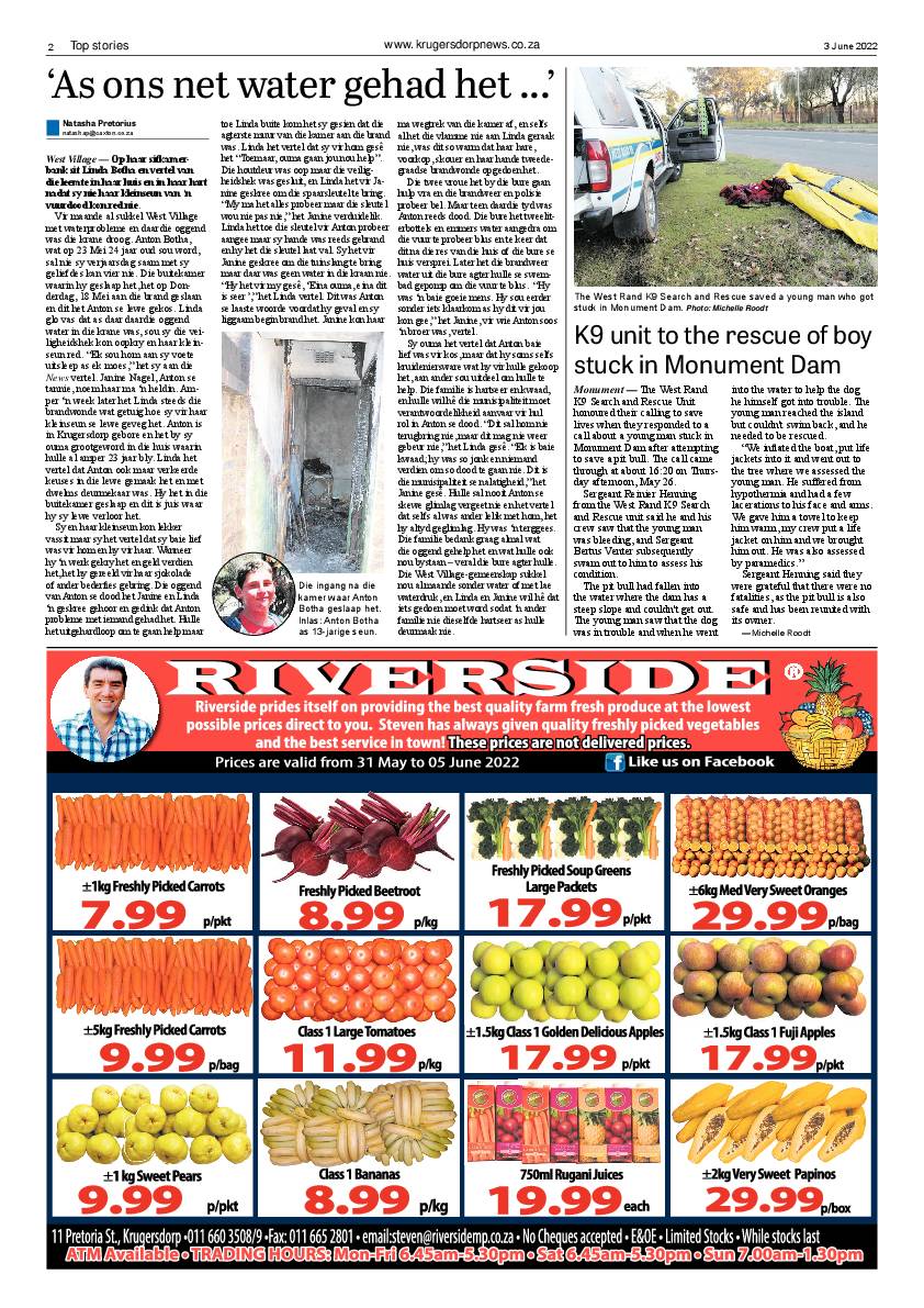 Krugersdorp News 3 June 2022 page 2