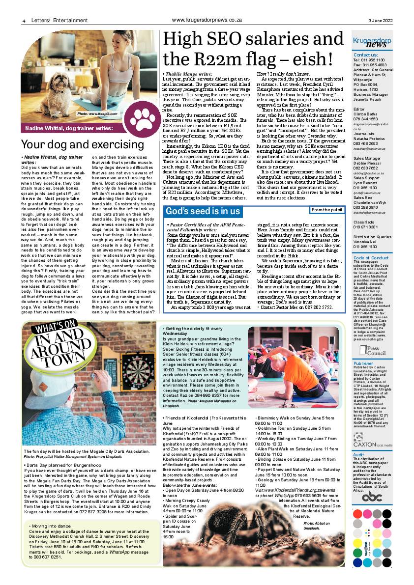 Krugersdorp News 3 June 2022 page 4