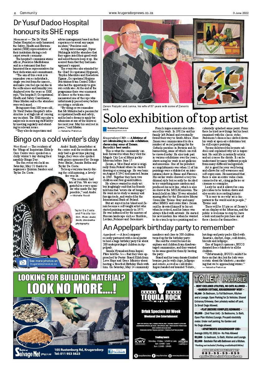Krugersdorp News 3 June 2022 page 6