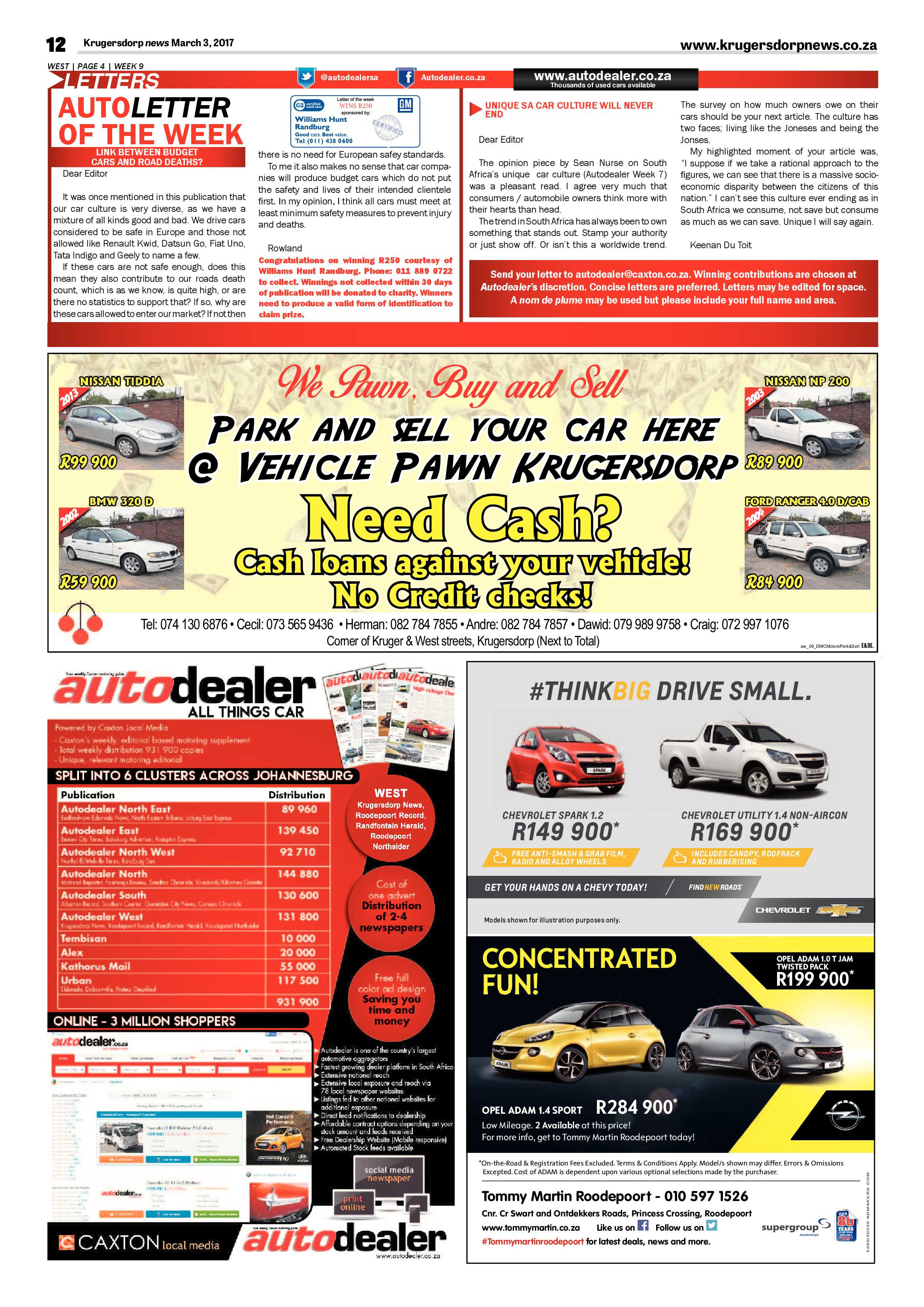 Krugersdorp News 3 March 2017 page 12