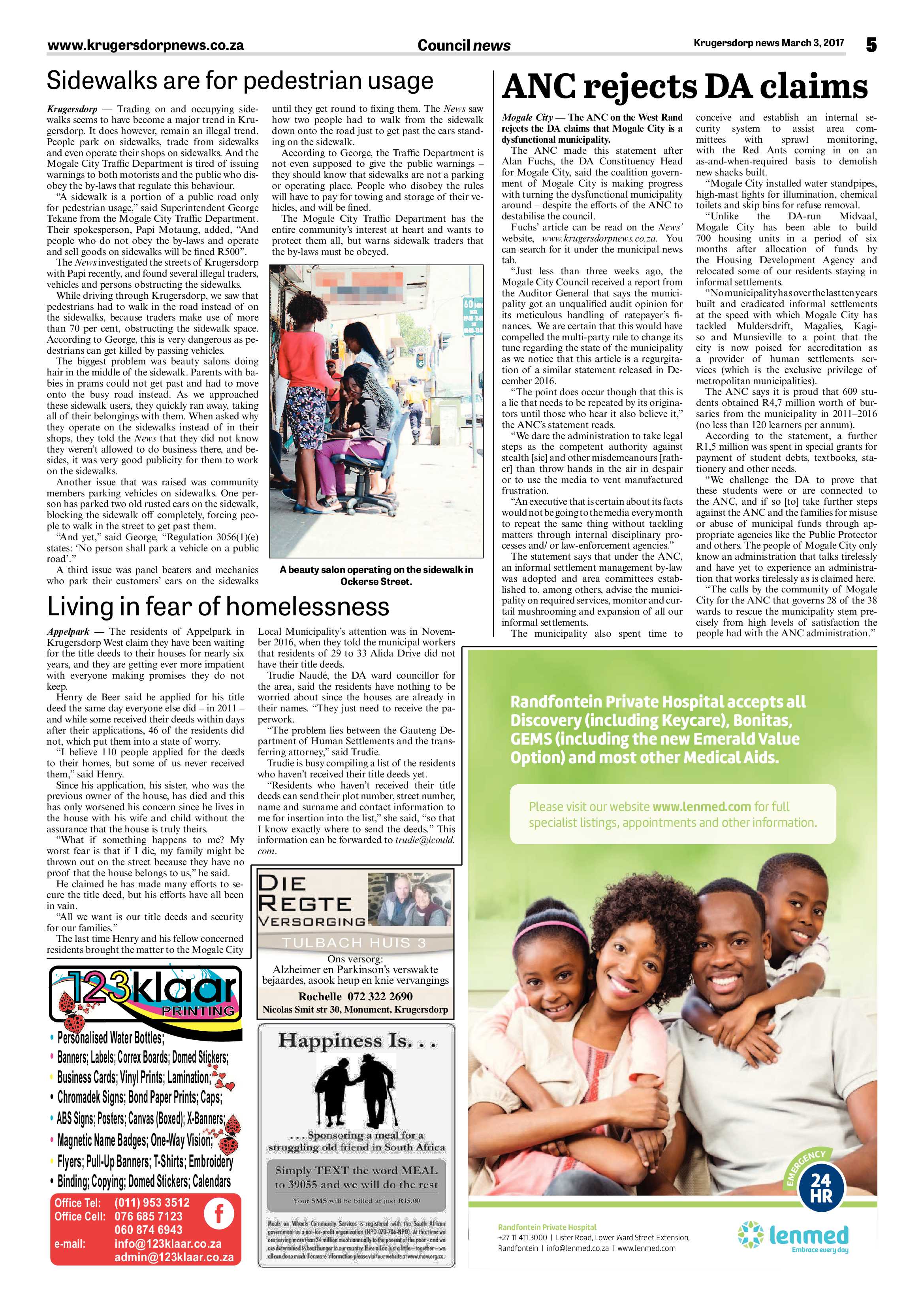 Krugersdorp News 3 March 2017 page 5
