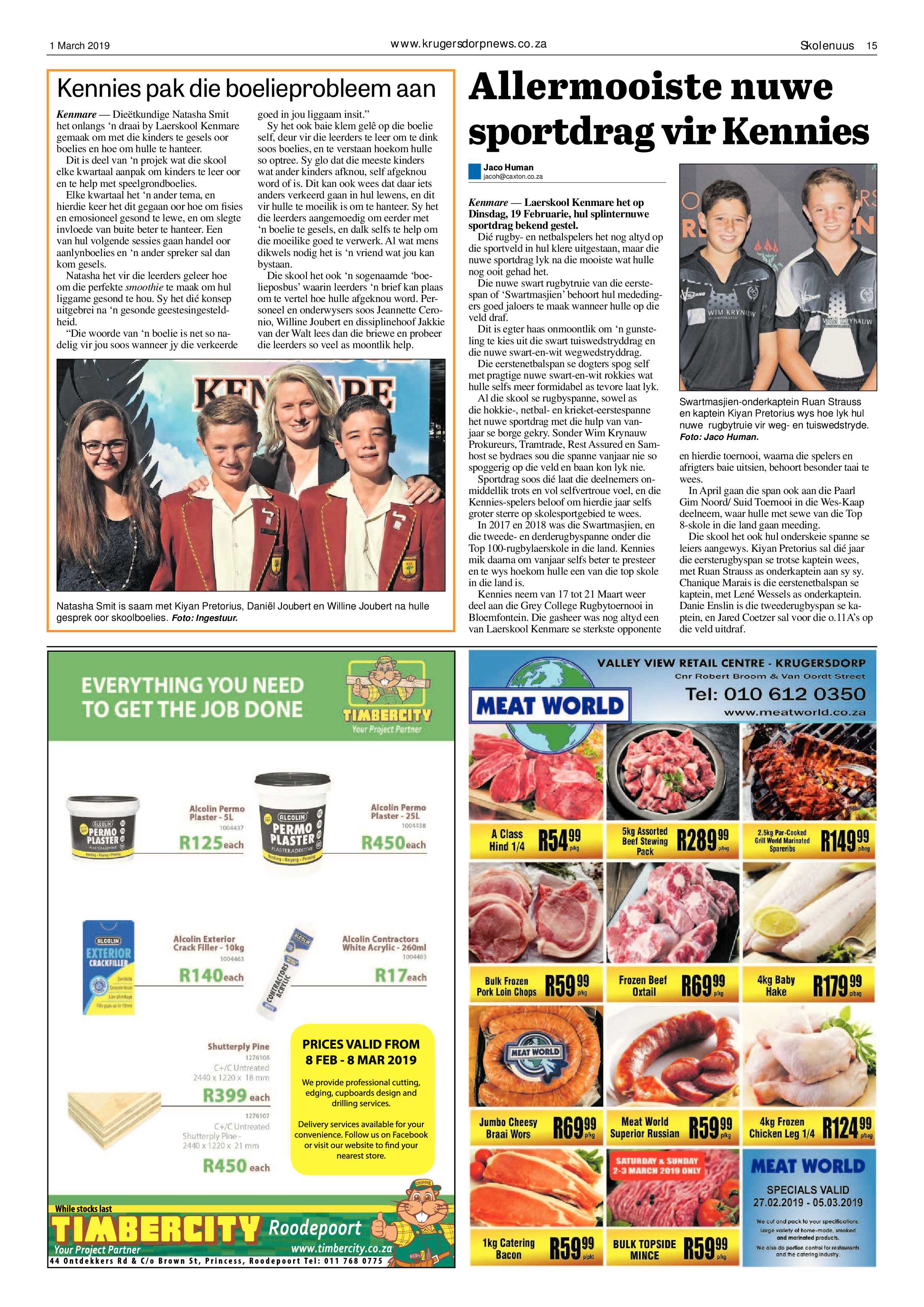 Krugersdorp News 1 March 2019 page 15