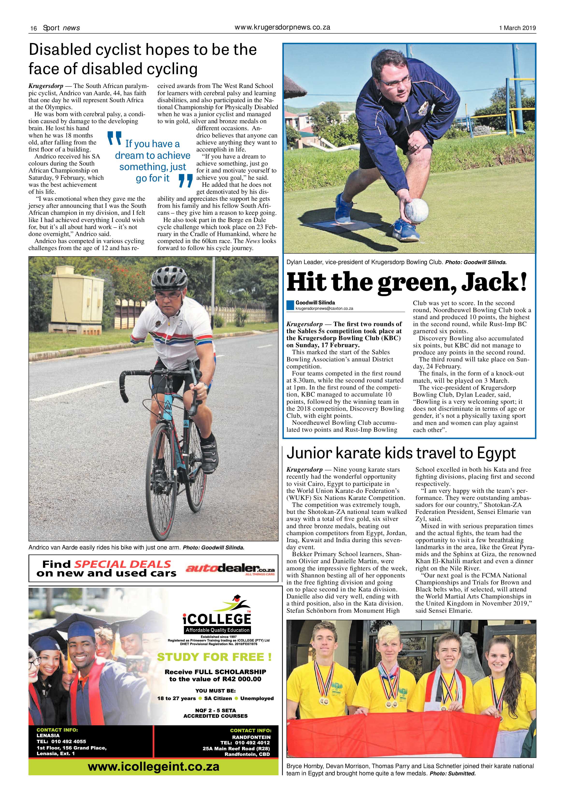 Krugersdorp News 1 March 2019 page 16