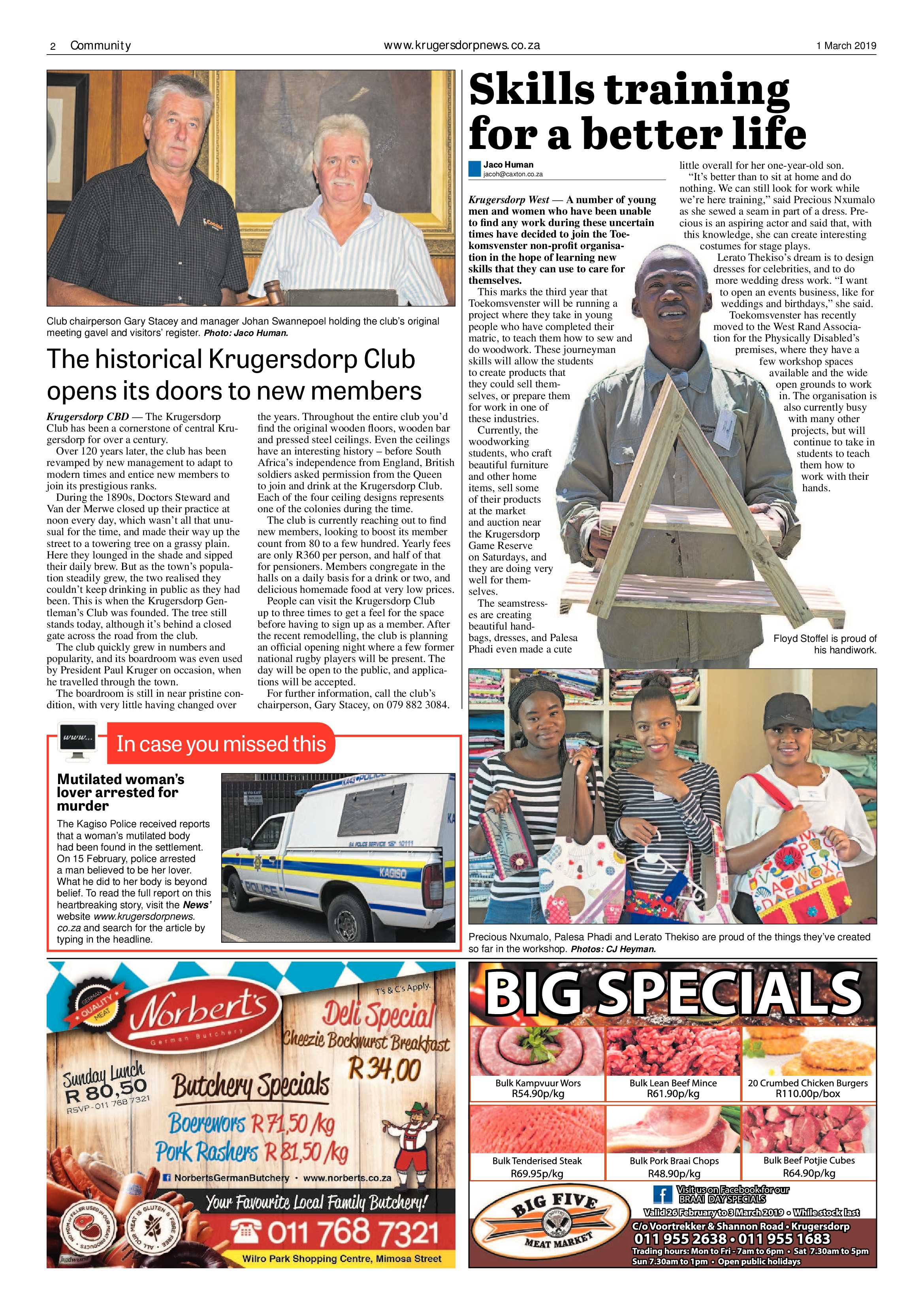 Krugersdorp News 1 March 2019 page 2