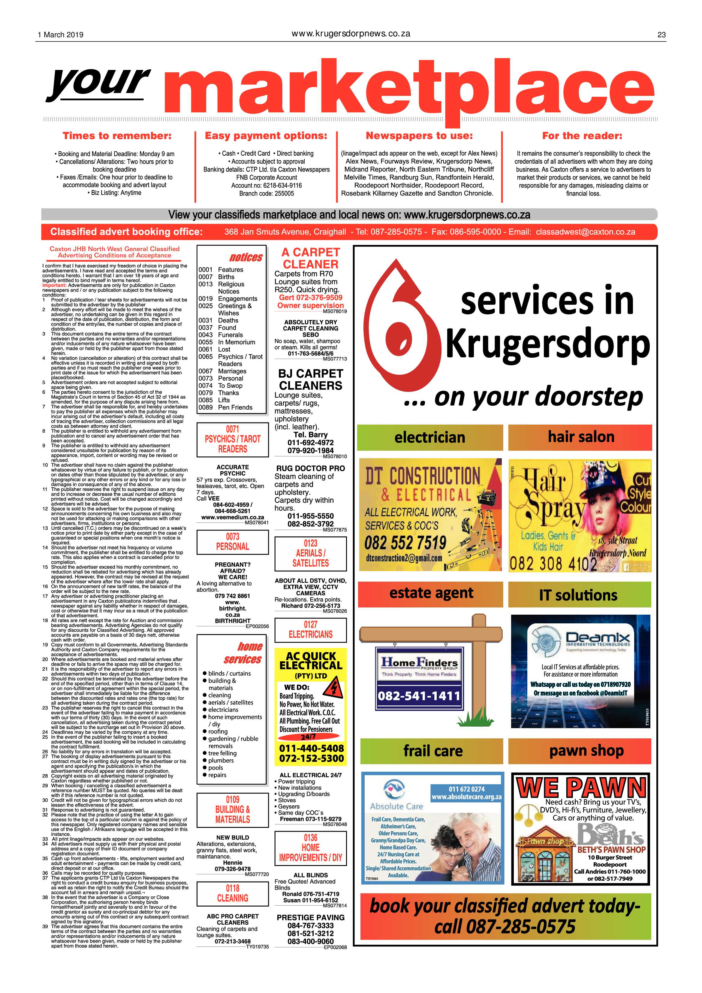 Krugersdorp News 1 March 2019 page 23