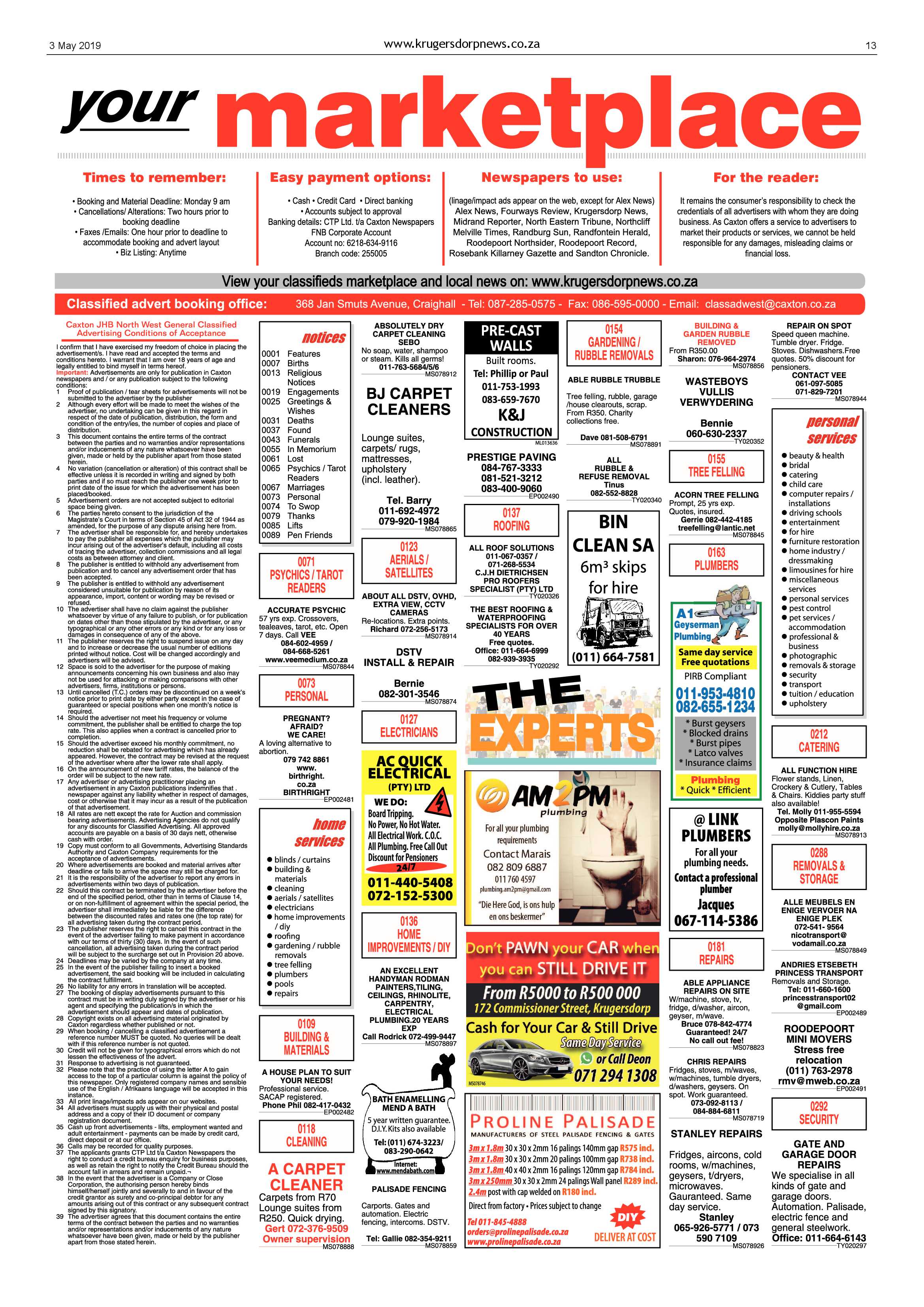 Krugersdorp News 3 May 2019 page 13