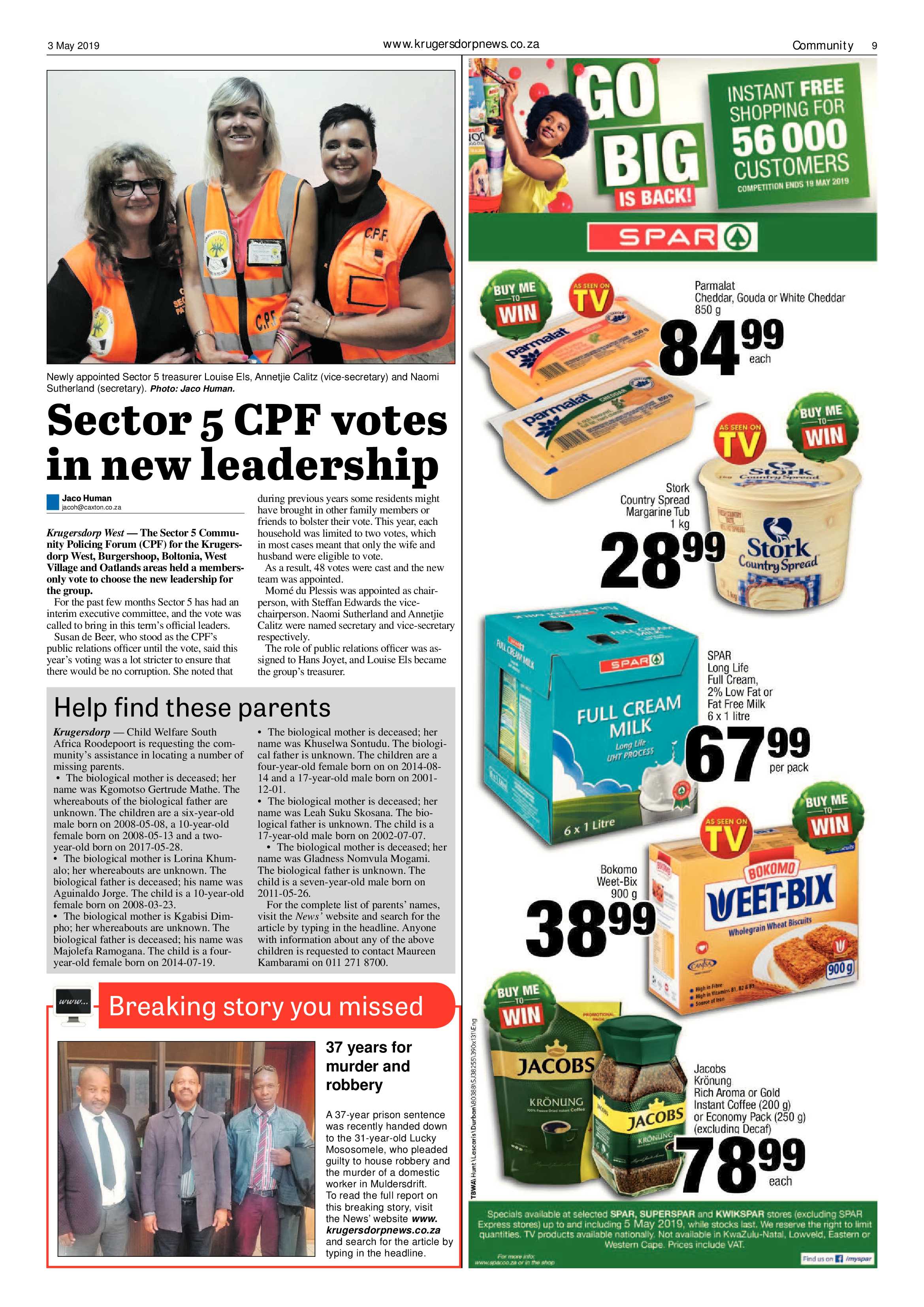 Krugersdorp News 3 May 2019 page 9