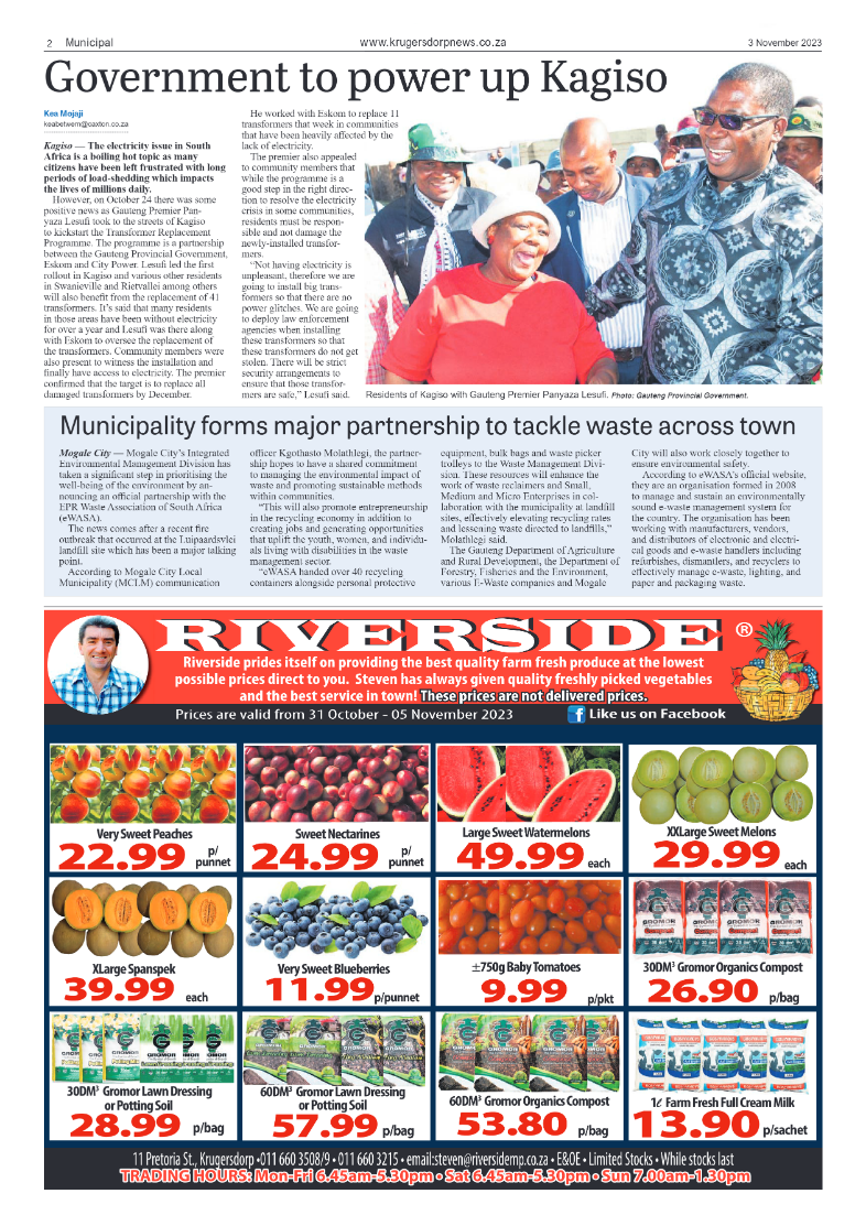 Krugersdorp News 3 November 2023 page 2