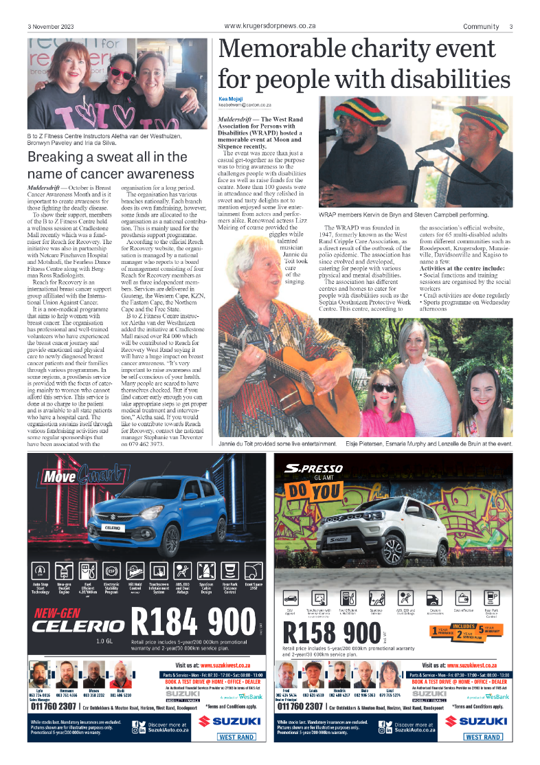 Krugersdorp News 3 November 2023 page 3