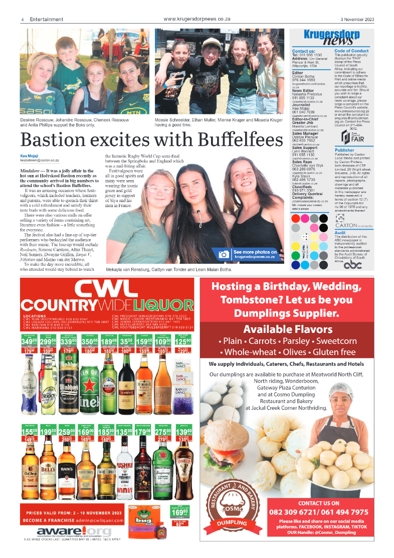 Krugersdorp News 3 November 2023 page 4