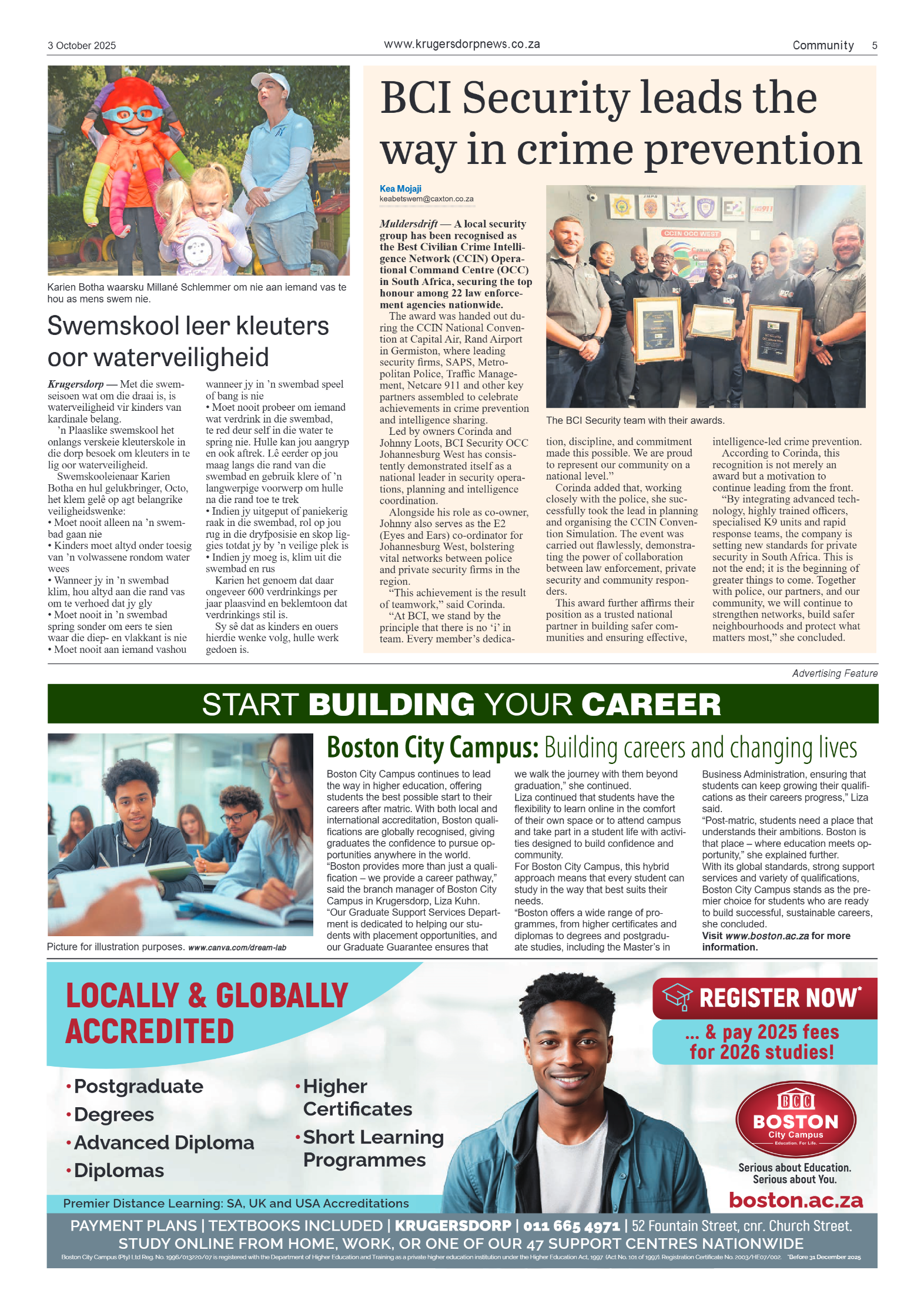 Krugersdorp News 3 October 2025 page 5