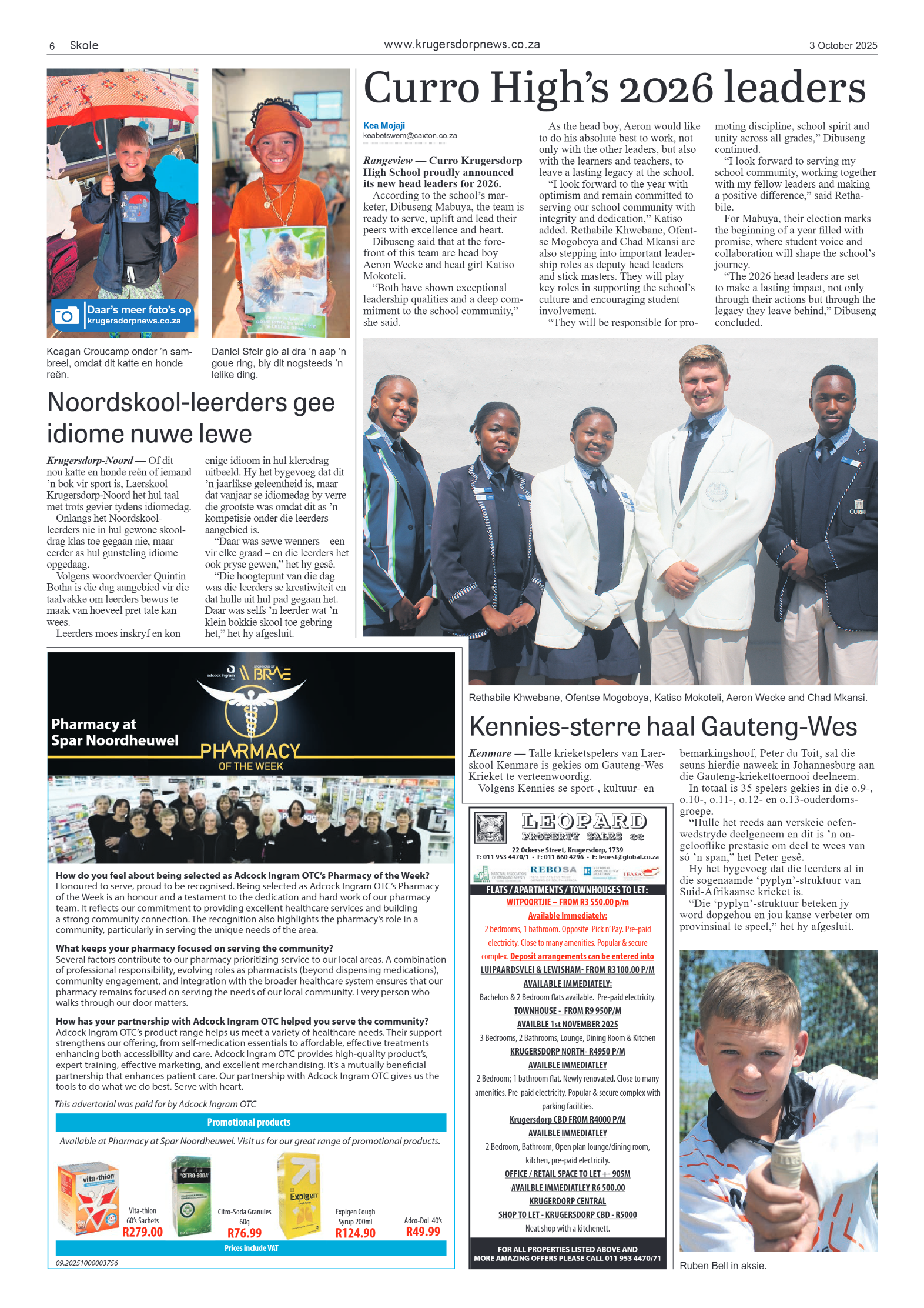 Krugersdorp News 3 October 2025 page 6
