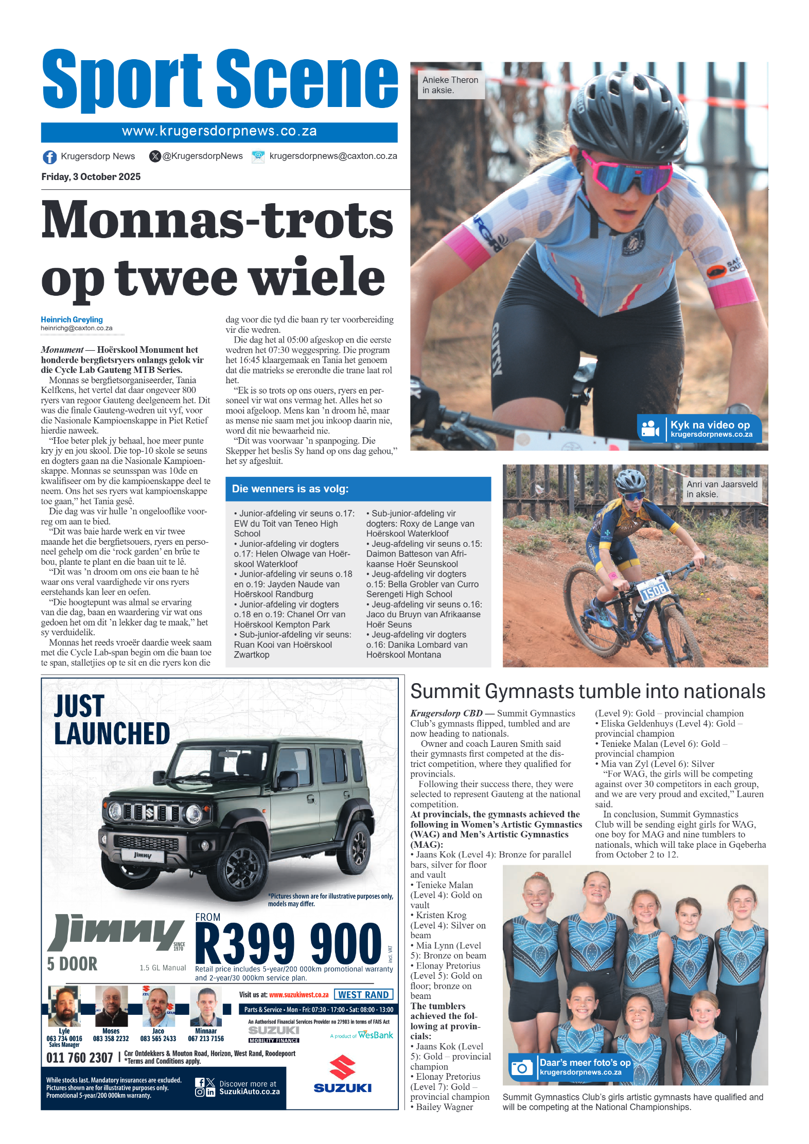 Krugersdorp News 3 October 2025 page 8