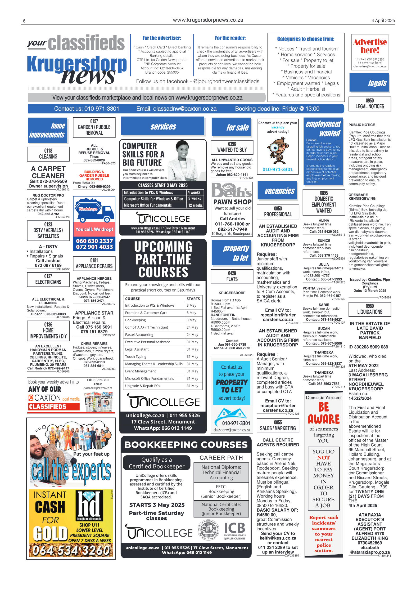Krugersdorp News 4 April 2025 page 6