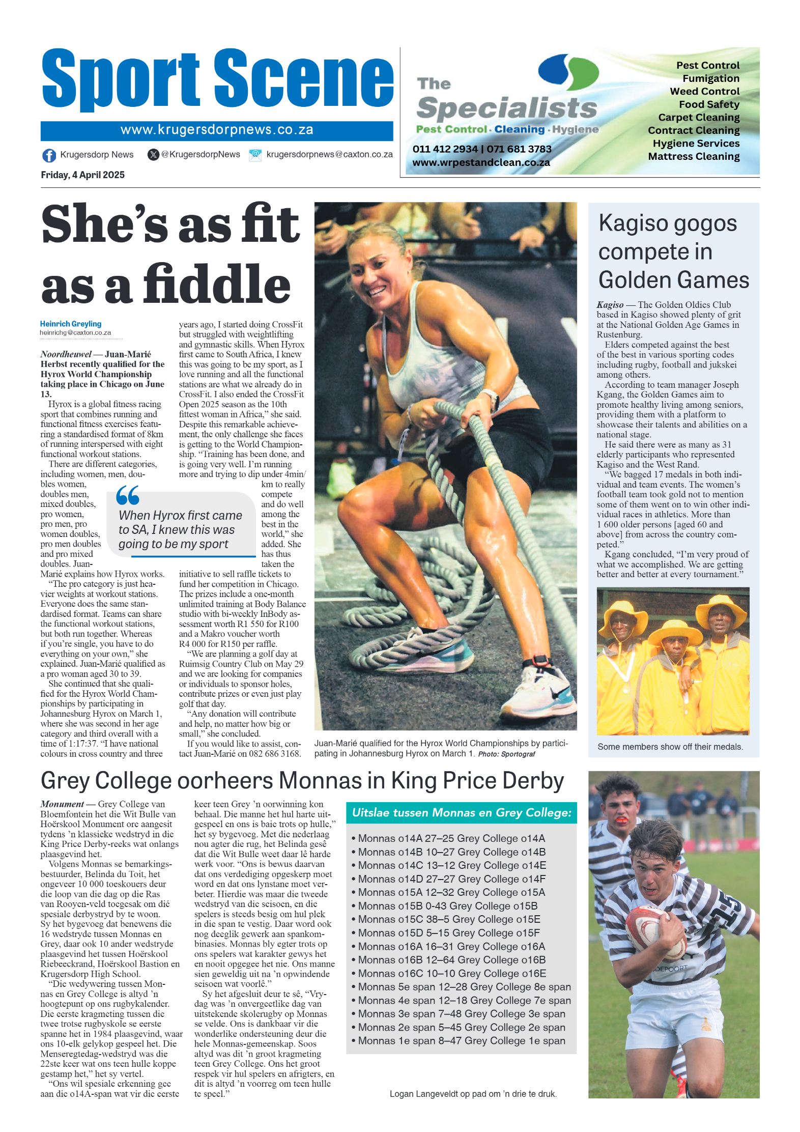 Krugersdorp News 4 April 2025 page 8