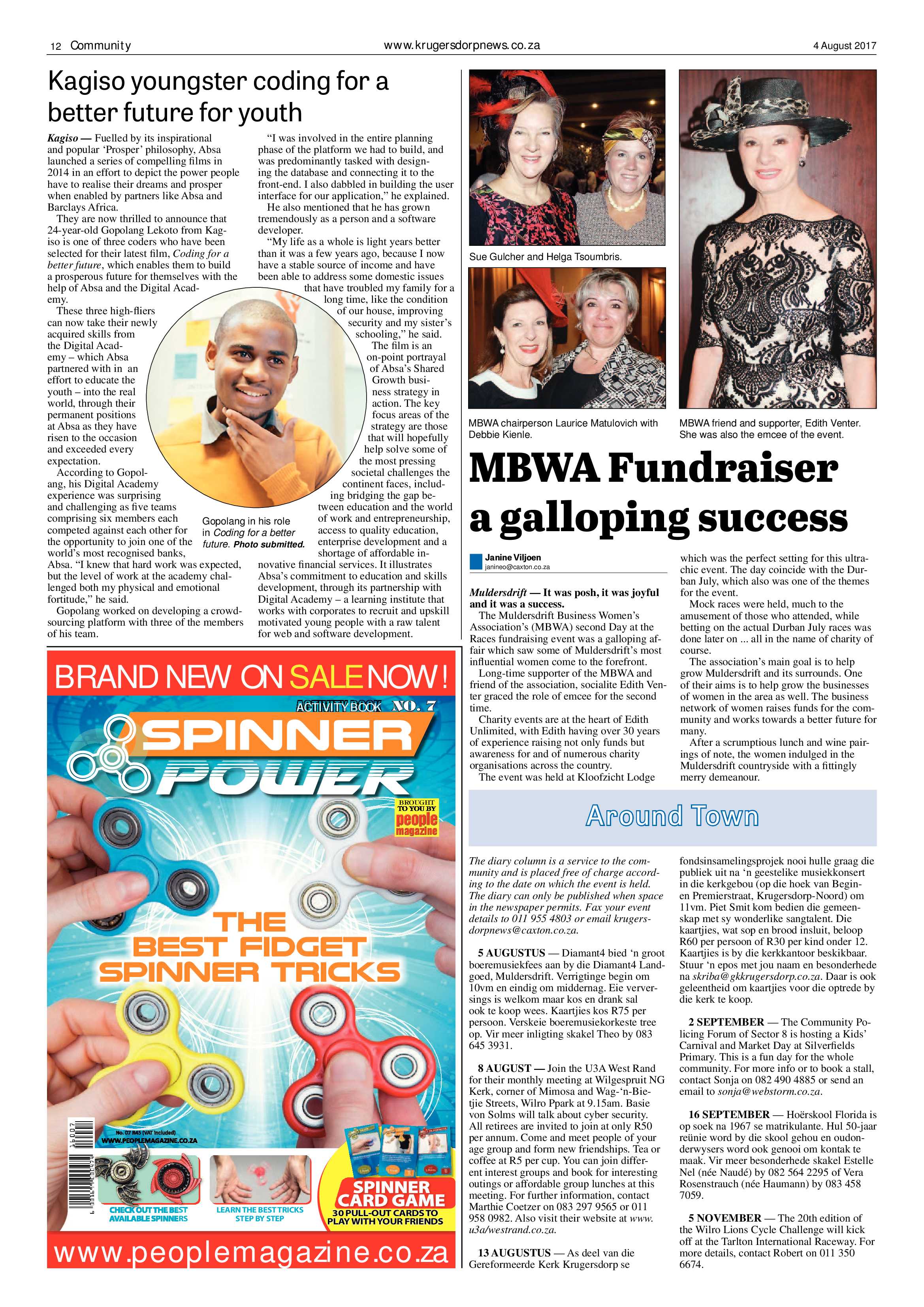 Krugersdorp News 4 August 2017 page 12