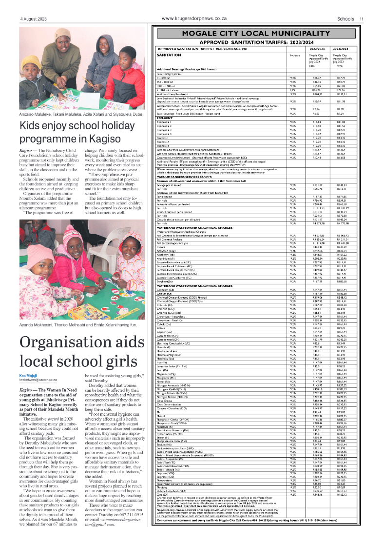 Krugersdorp News 4 August 2023 page 11