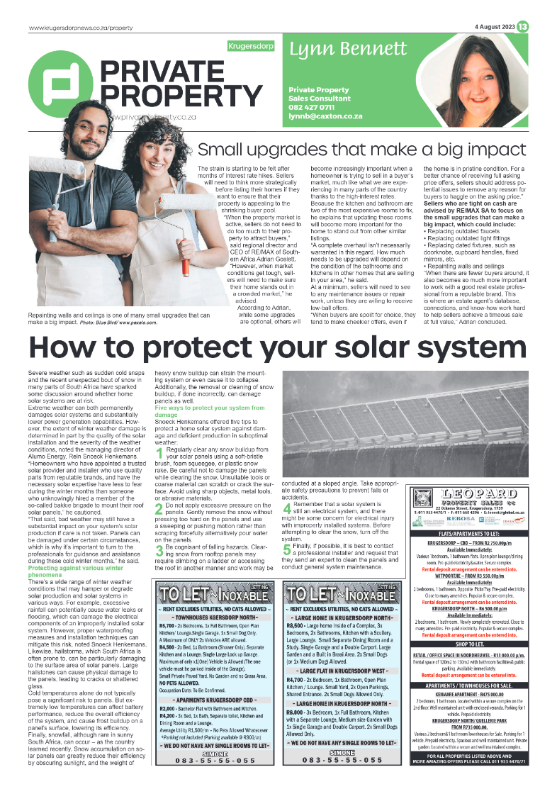 Krugersdorp News 4 August 2023 page 13