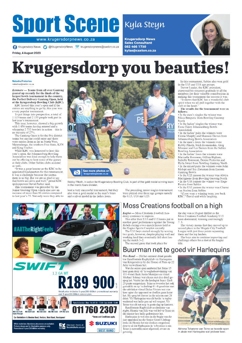 Krugersdorp News 4 August 2023 page 16