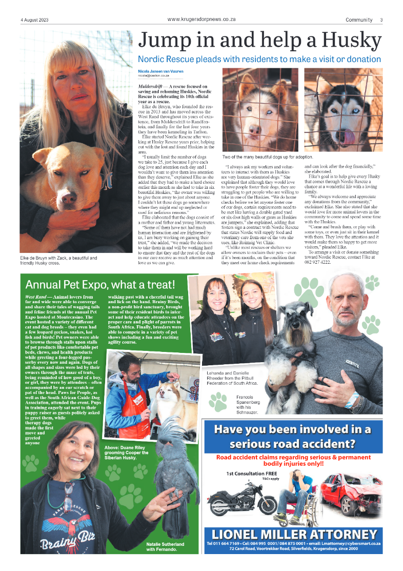 Krugersdorp News 4 August 2023 page 3