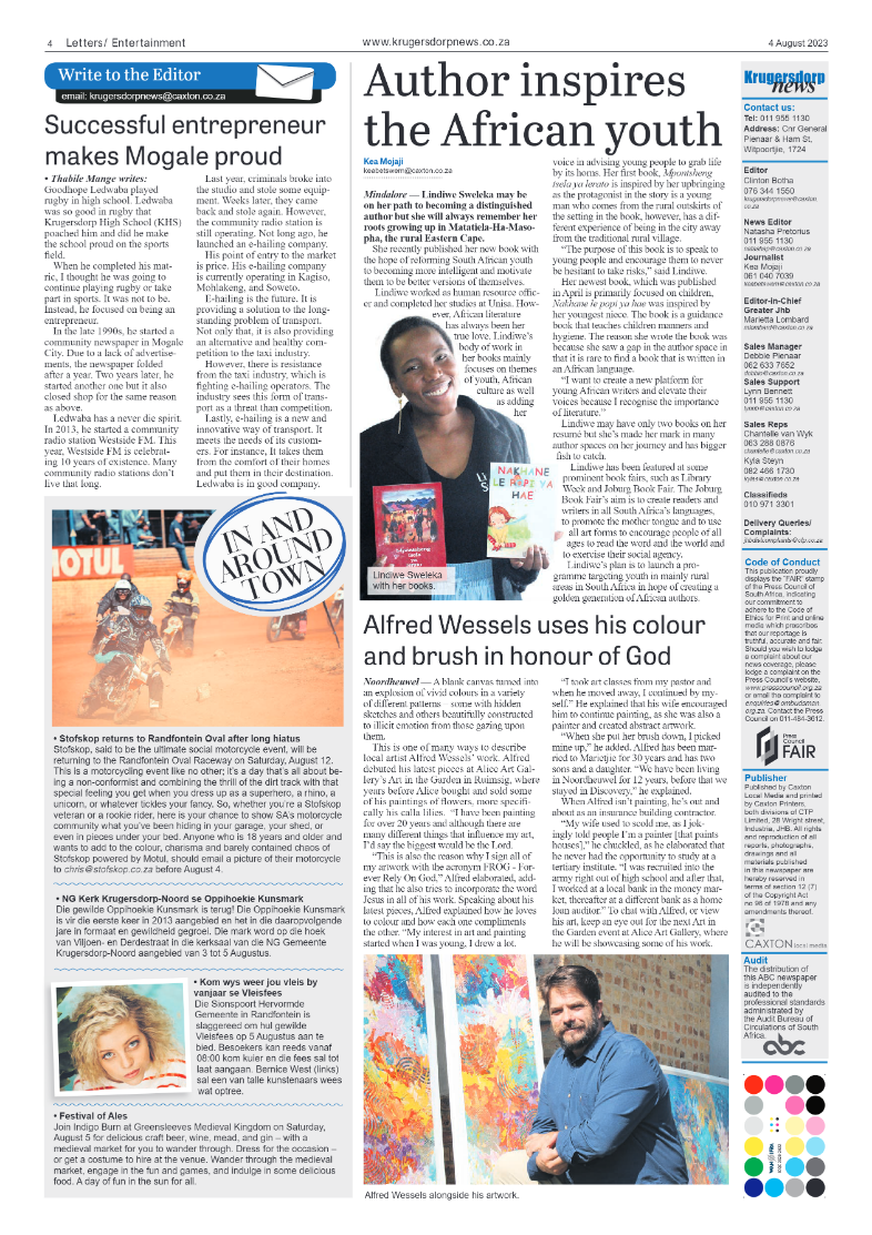 Krugersdorp News 4 August 2023 page 4