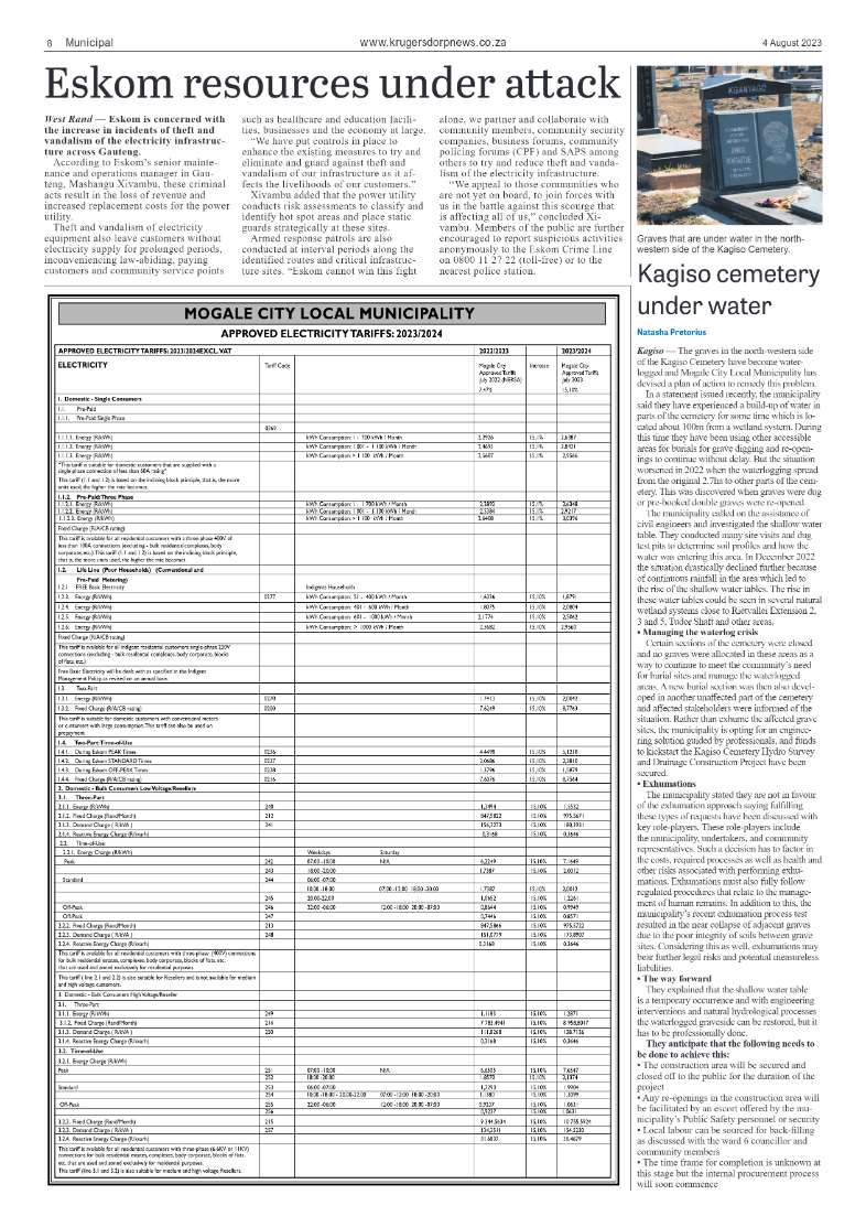 Krugersdorp News 4 August 2023 page 8