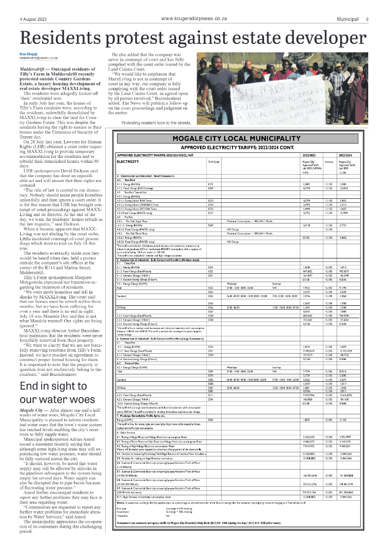 Krugersdorp News 4 August 2023 page 9