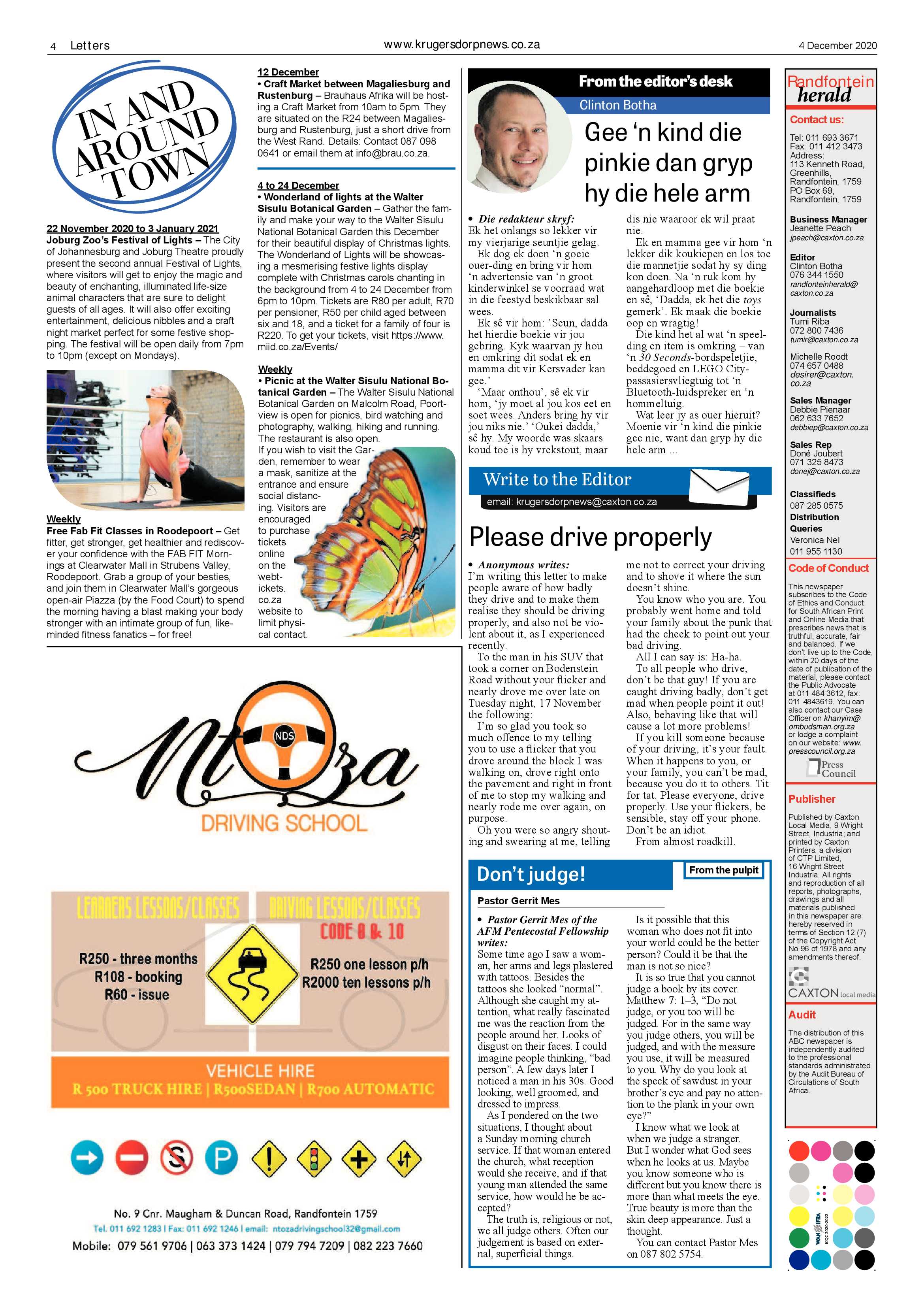 Krugersdorp News 4 December 2020 page 4