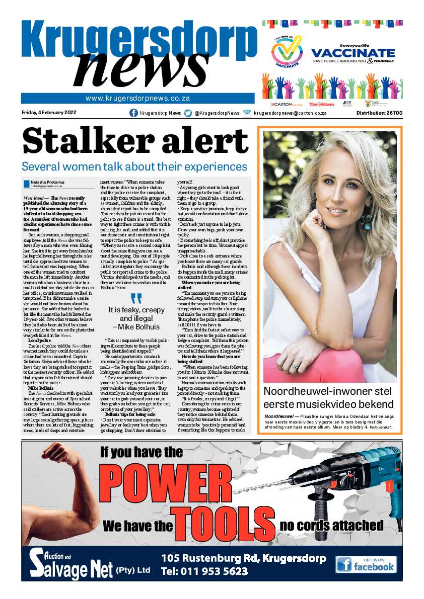 Krugersdorp News 4 February 2022 page 1