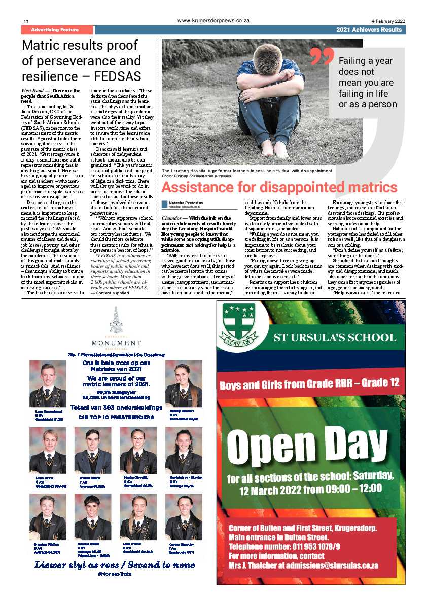 Krugersdorp News 4 February 2022 page 10