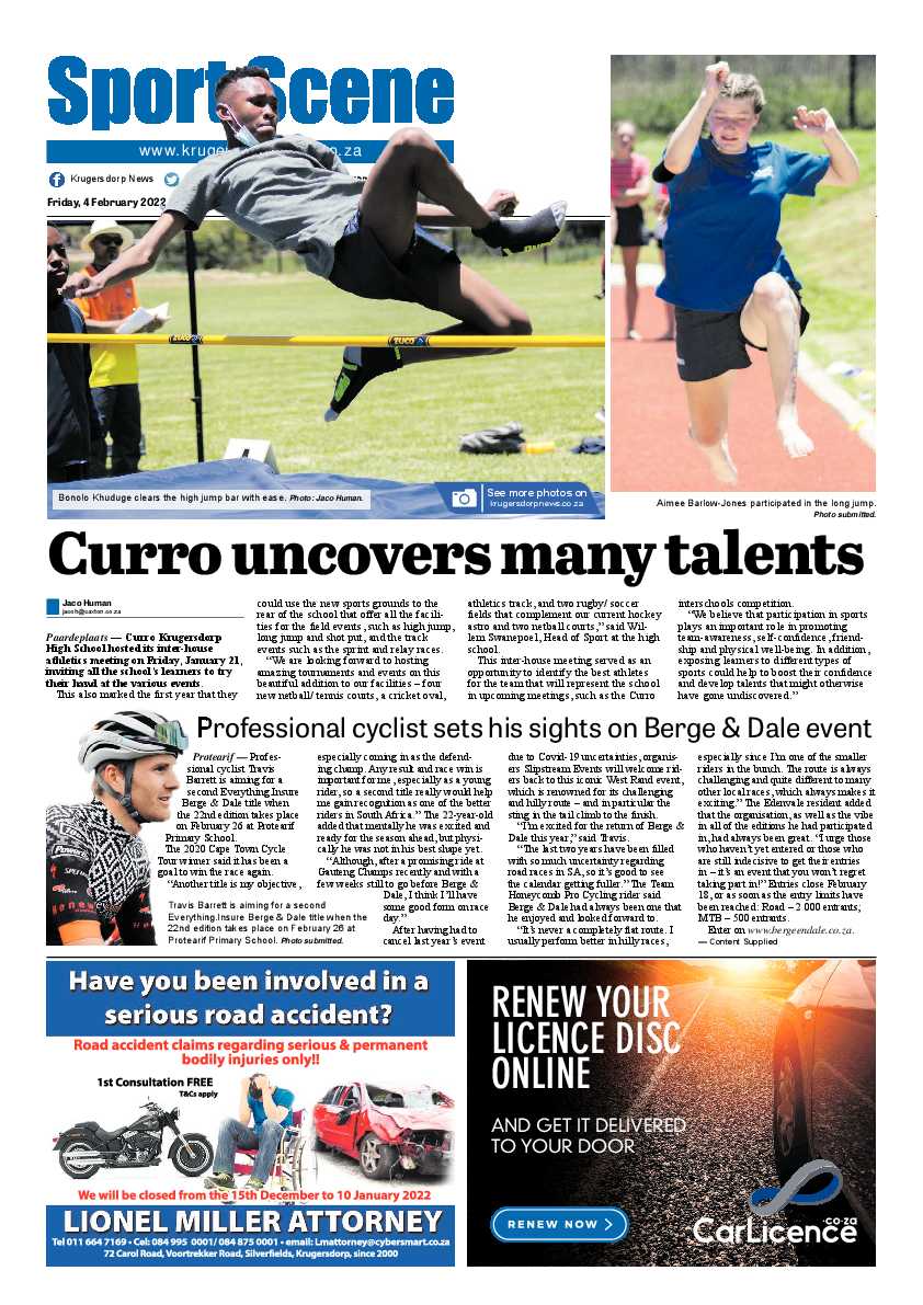 Krugersdorp News 4 February 2022 page 16