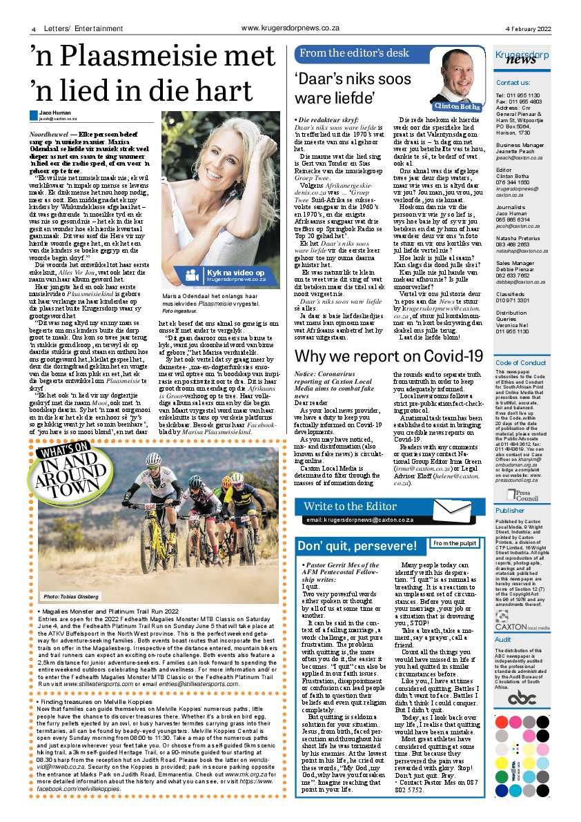 Krugersdorp News 4 February 2022 page 4