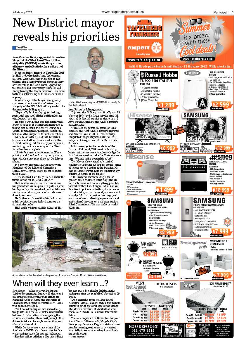 Krugersdorp News 4 February 2022 page 5