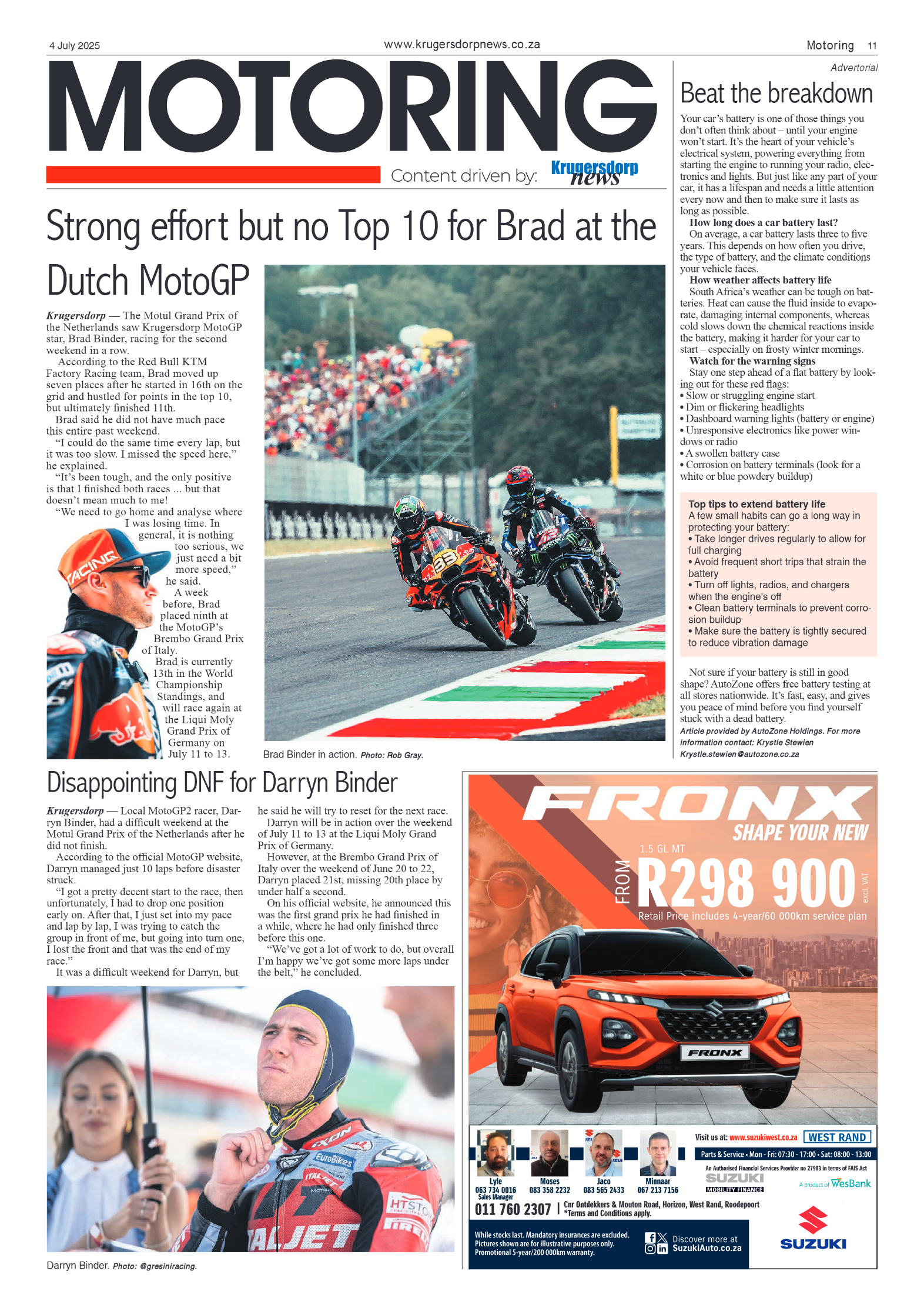 Krugersdorp News 4 July 2025 page 11