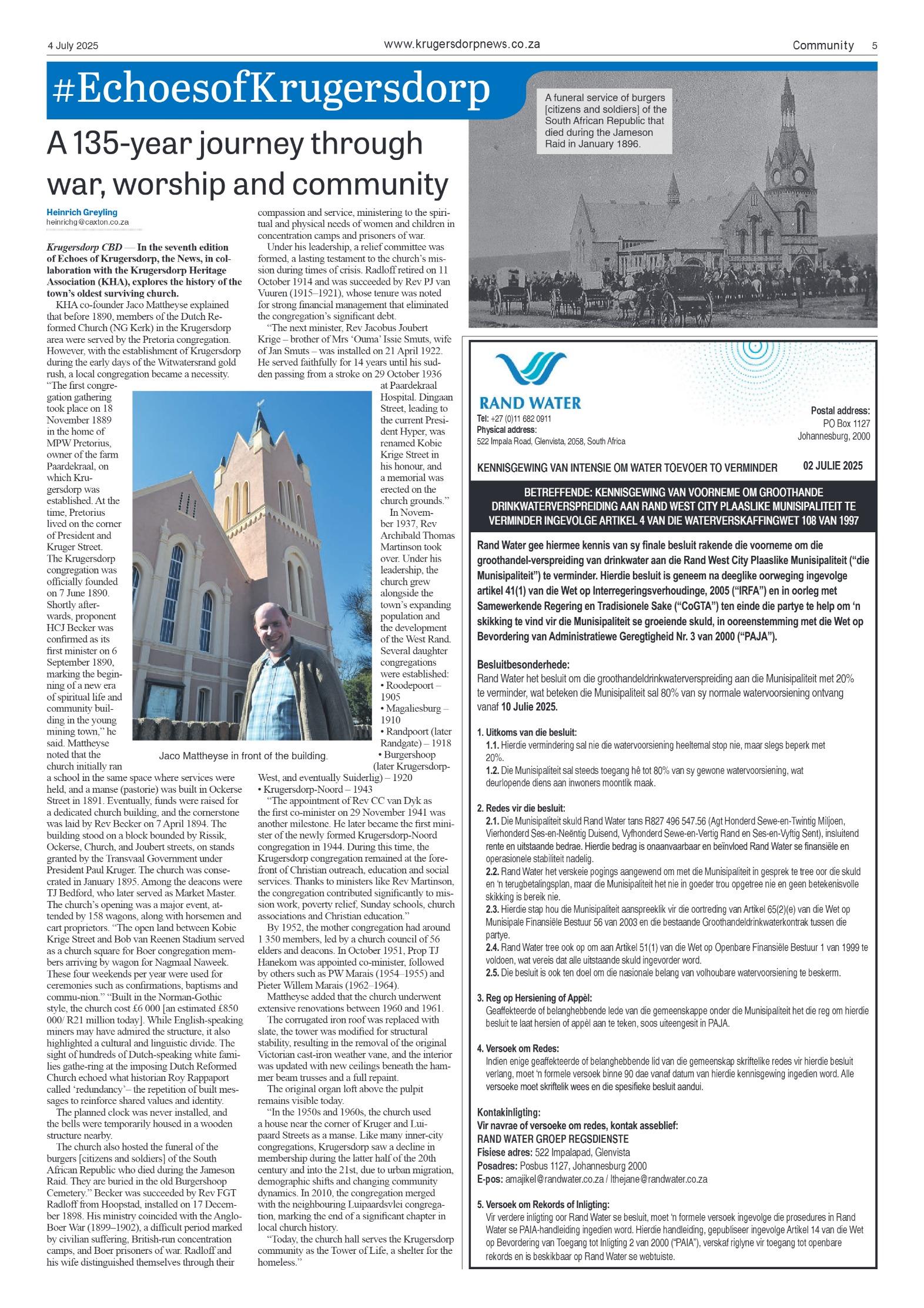 Krugersdorp News 4 July 2025 page 5