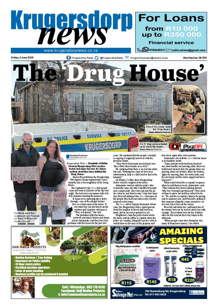 Krugersdorp News 4 June 2021 page 1