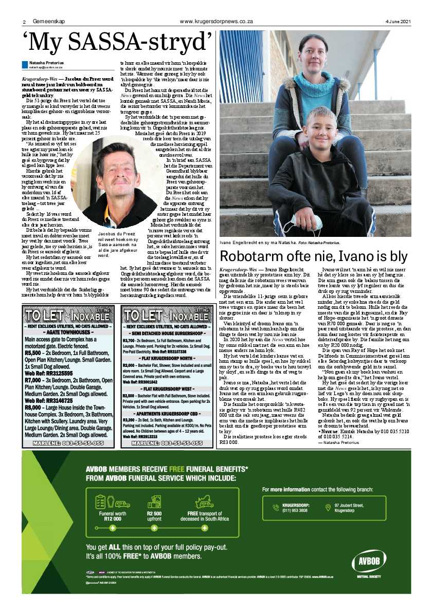 Krugersdorp News 4 June 2021 page 2