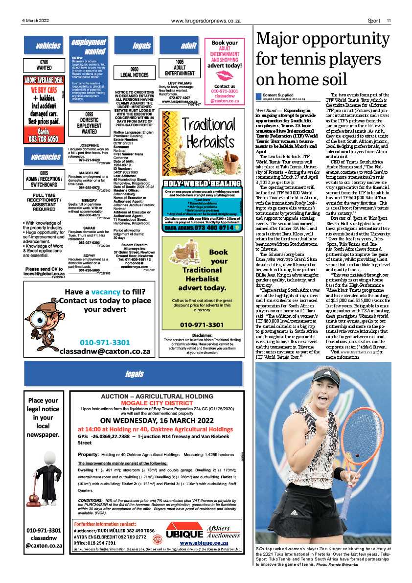 Krugersdorp News 4 March 2022 page 11