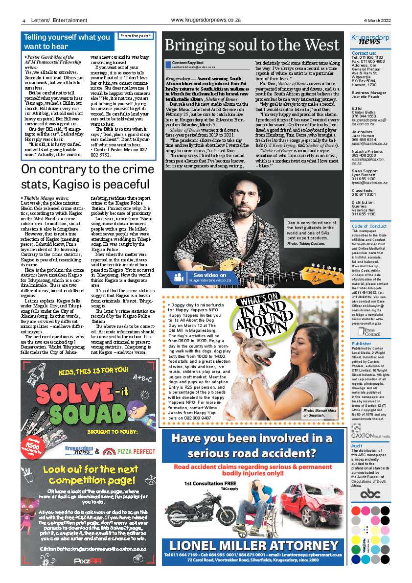Krugersdorp News 4 March 2022 page 4