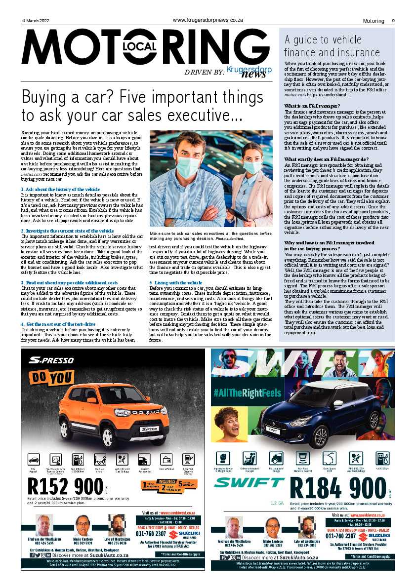 Krugersdorp News 4 March 2022 page 9