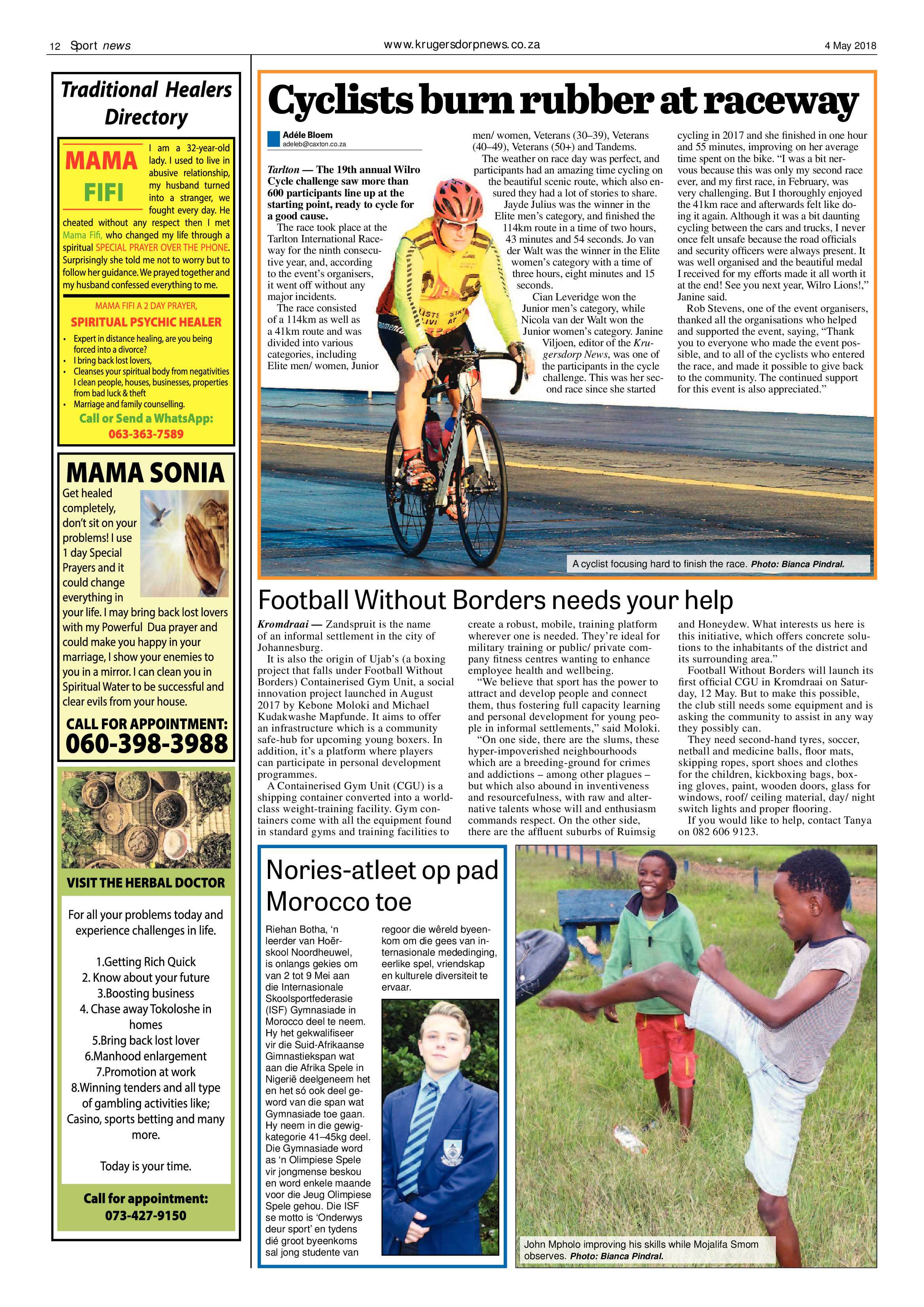 Krugersdorp News 4 May 2018 page 12
