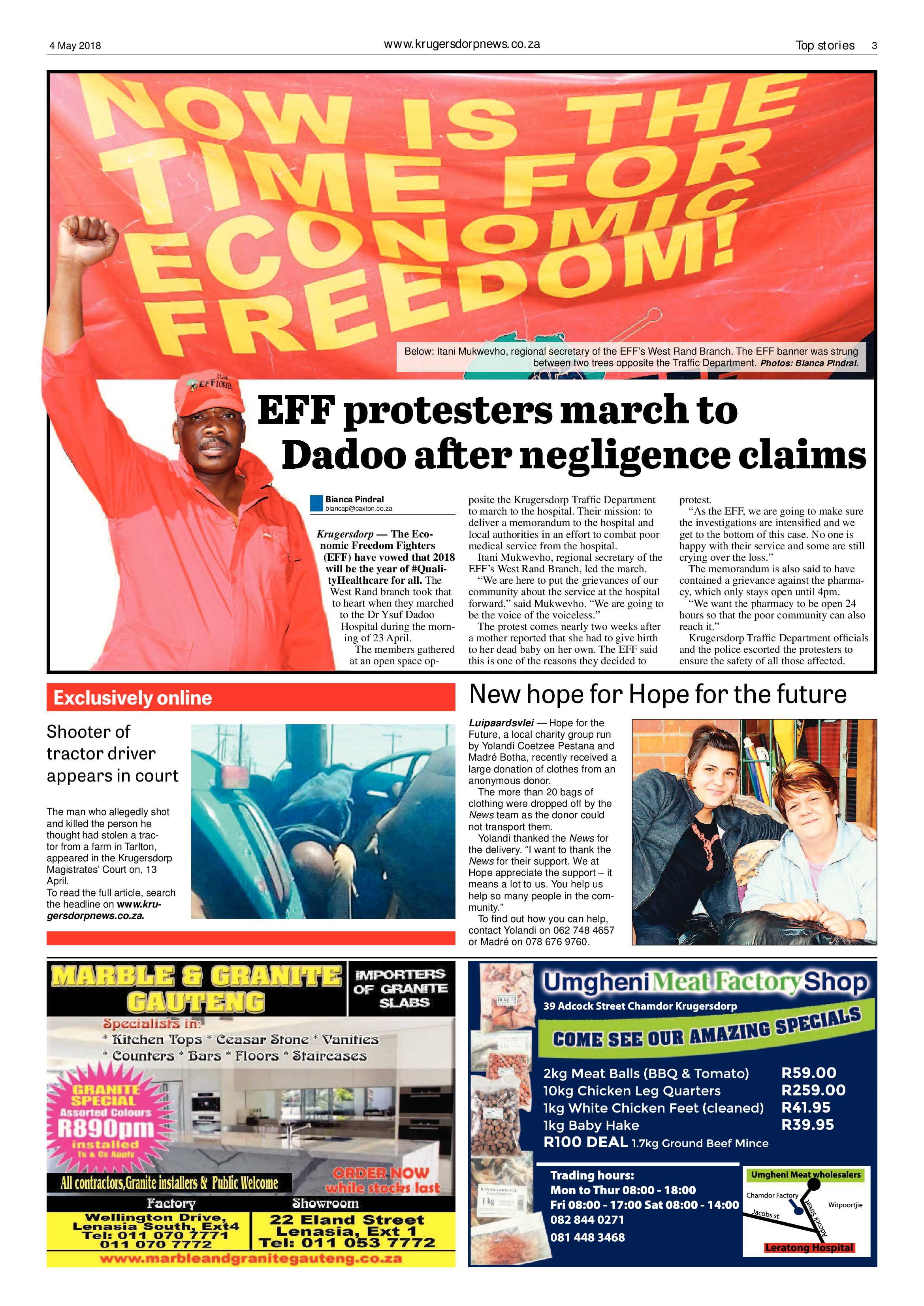 Krugersdorp News 4 May 2018 page 3