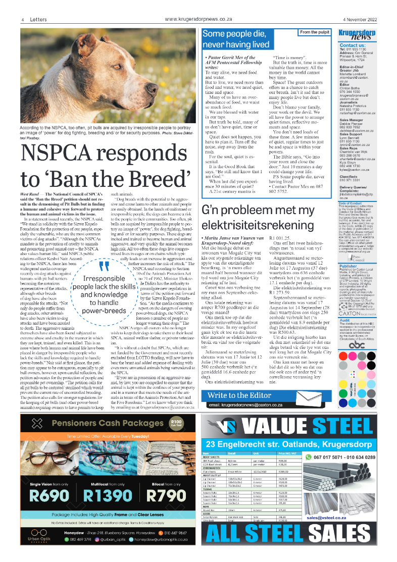 Krugersdorp News 4 November 2022 page 4